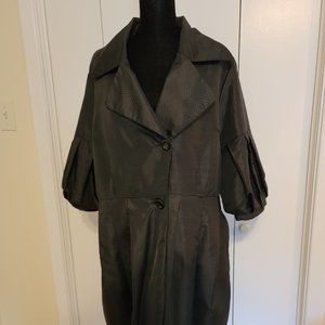 D&Y Nylon Pleated Trenchcoat